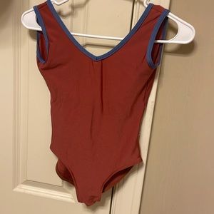 Red yumiko leotard